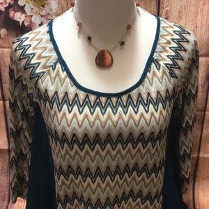 Long sleeve dressy top by A’reve